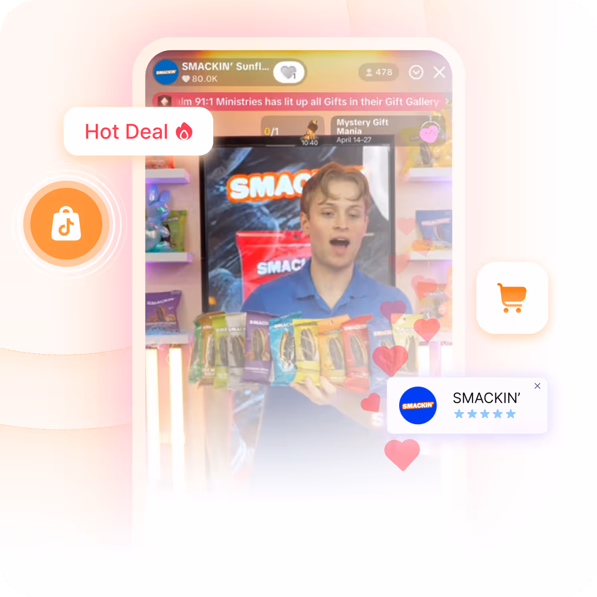 TikTok Shop Management Mockup